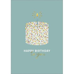 Hartung Postkort - Happy Birthday to you Cake