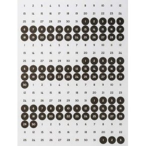 Kalender Stickers - Numbers