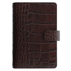 Filofax Classic Croc Personal Kalenderomslag Chestnut