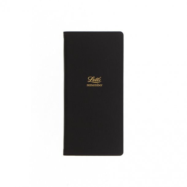 Letts Icon Slim Password Book Black