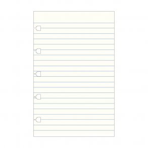 Filofax Notebook Refill Pocket linjeret