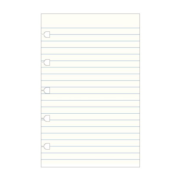 Filofax Notebook Refill Pocket linjeret