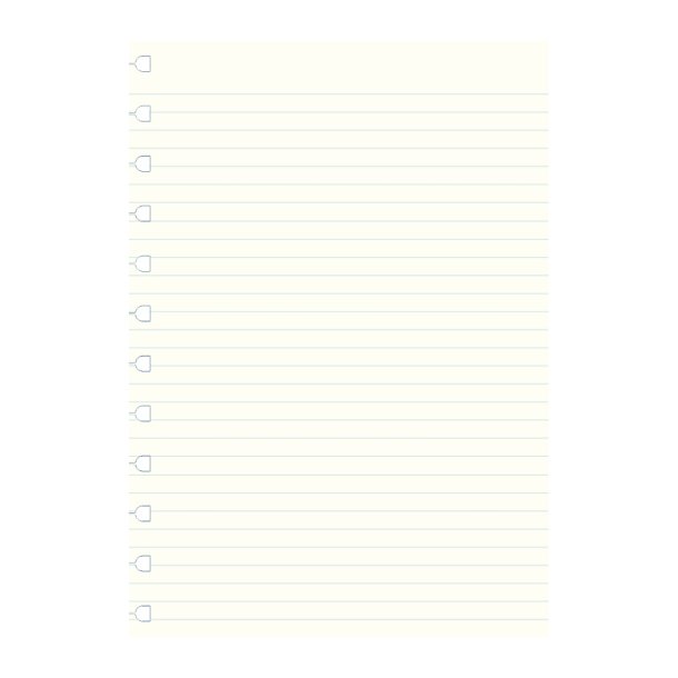 Filofax Notebook Refill A4 linjeret
