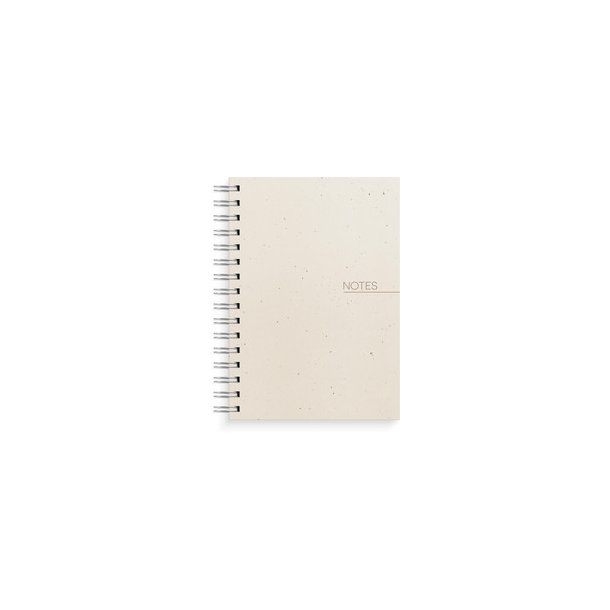 Spiralnotesbog A5 Notes Beige