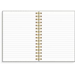Spiralnotesbog A5 Notebook Green Pattern