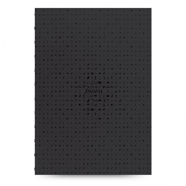 Filofax Notebook Folio A4 Icon Black 
