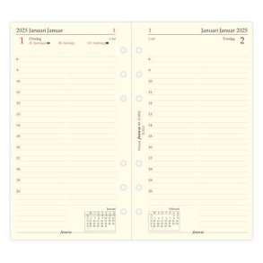 Filofax Refill Dagskalender Personal 'BEMRK 2025'
