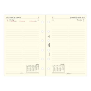 Filofax Refill Dagskalender Pocket 'BEMRK 2025'