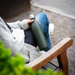 Termoflaske 750 ml. - Matte Dark Green