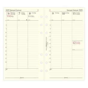 Filofax Refill Ugeplan Vertikal Personal 'BEMRK 2025'