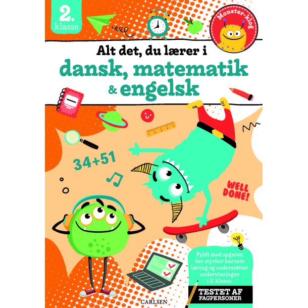 Alt det du lrer i dansk, matematik &amp; engelsk - 2. klasse