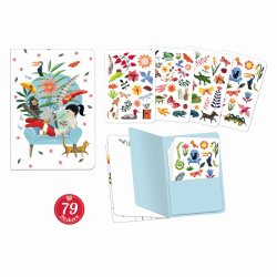 Djeco Lovely Paper Notesbog med stickers Sarah