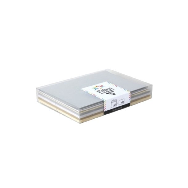 Clairefontaine ske med kort og kuverter C6 Coffret Pollen Chic