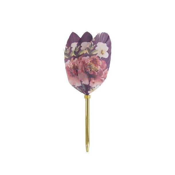 Artebene Feather Pen Bordeaux/Guld