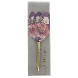 Artebene Feather Pen Bordeaux/Guld