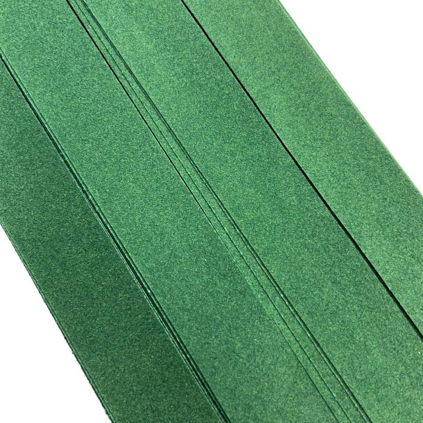 Stjernestrimler Velour Mrkegrn 15mm.