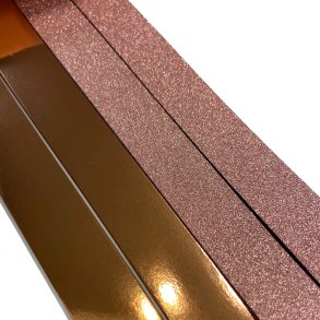 Stjernestrimler Glitter Rose Gold 15mm.