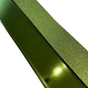 Stjernestrimler Glitter Olivengrn 25mm.