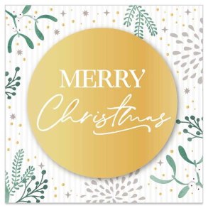 Artebene Mini Dobbeltkort - Christmas Merry Christmas