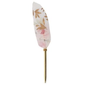 Artebene Feather Pen Blomster/Guld