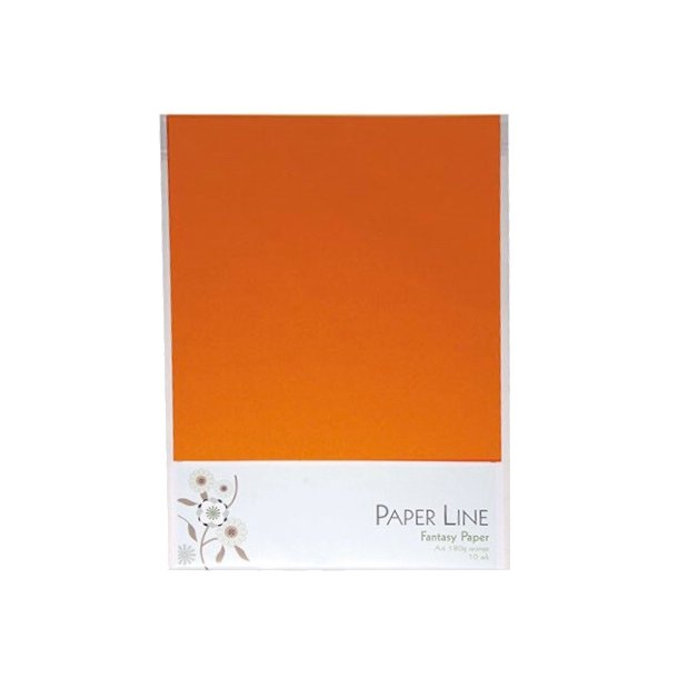 Karton A4 - 180g. - 10 Ark - Orange