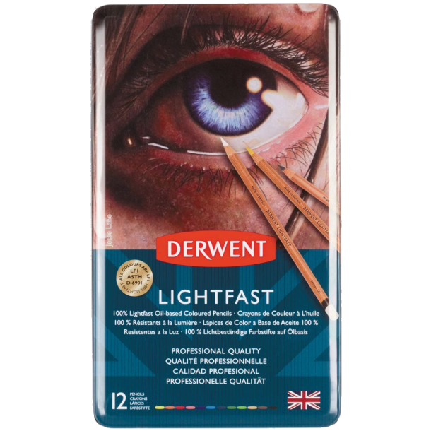 Derwent Tinbox Lightfast 12 stk.