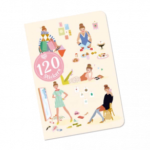 Djeco Lovely Paper Notesbog med stickers Tinou