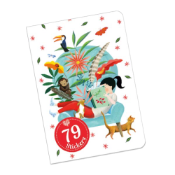 Djeco Lovely Paper Notesbog med stickers Sarah