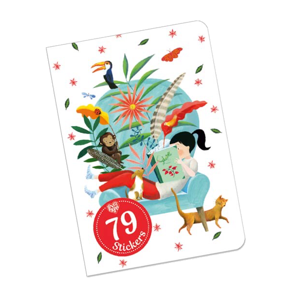 Djeco Lovely Paper Notesbog med stickers Sarah