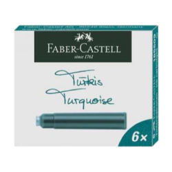 Faber-Castell Blkpatroner 6 stk. Turkis