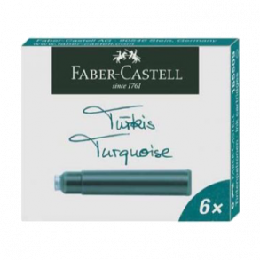 Faber-Castell Blkpatroner 6 stk. Turkis