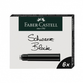Faber-Castell Blkpatroner 6 stk. Sort