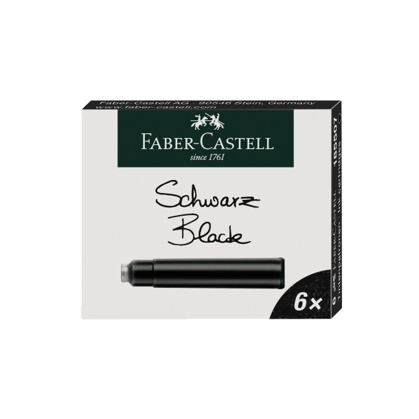 Faber-Castell Blkpatroner 6 stk. Sort