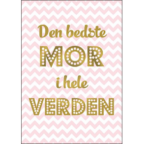Hartung Postkort - Den bedste mor
