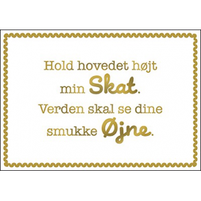 Hartung Postkort - Hold hovedet hjt