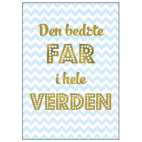 Hartung Postkort - Den bedste far