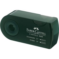 Faber-Castell Sleeve Blyantsspidser Dobbelt Mrkegrn