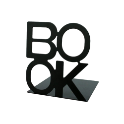 BOOK Bogsttter Metal 2-pak sort