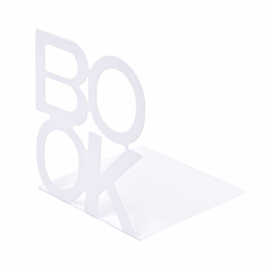 BOOK Bogsttter Metal 2-pak hvid