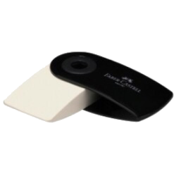 Faber-Castell Sleeve Viskelder lille sort