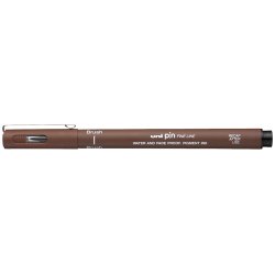 Uni Pin Fine Line Sepia Brush