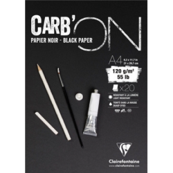 Clairefontaine Carb' ON Sort A4