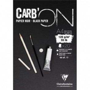 Clairefontaine Carb' ON Sort A4