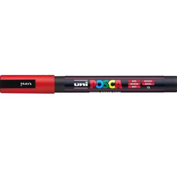 Posca Marker PC-3M 0,9-1,3mm. Rd
