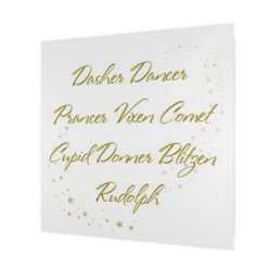 Christmas byenvy Dobbelkort Santas Reindeers