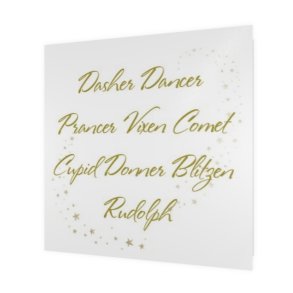 Christmas byenvy Dobbelkort Santas Reindeers