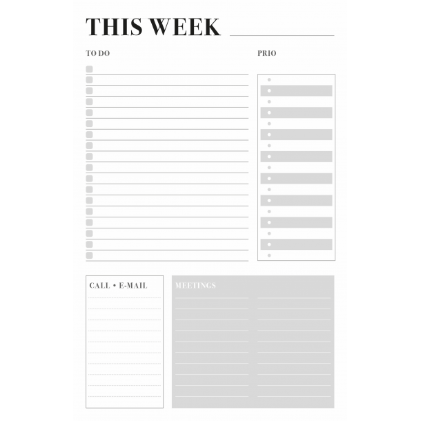 Burde Weekly plan Do it - Office
