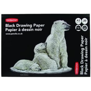 Derwent Black Drawing Paper A3