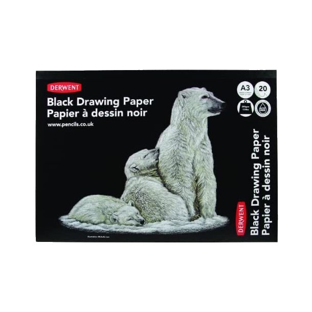 Derwent Black Drawing Paper A3
