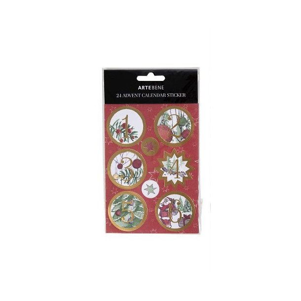 Artebene Kalendertal 1-24 Red